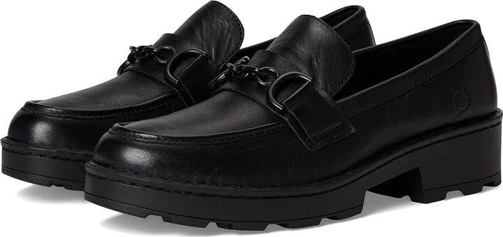Born Carrera Buckle Women's Shoes Black : 8.5 M, Leather