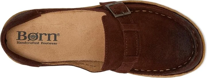 Born Cory Women's Slide Shoes Dark Brown (Brunette) : 7 M (B), Leather/Suede - Image 2