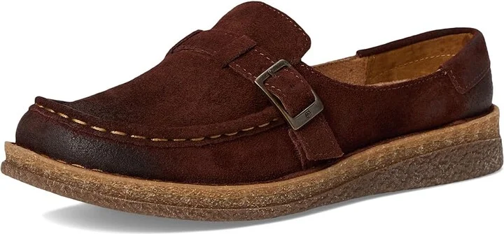 Born Cory Women's Slide Shoes Dark Brown (Brunette) : 7 M (B), Leather/Suede - Image 5