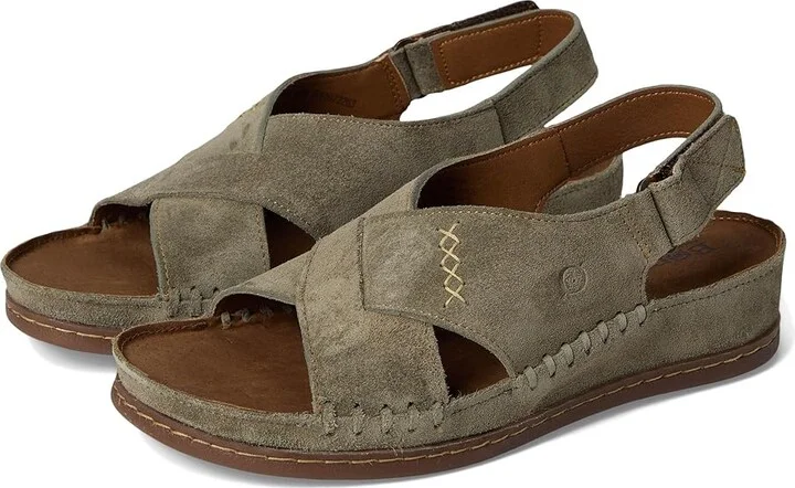 Born Ebba Women's Sandals Green Army Green : 8 M (B), Suede