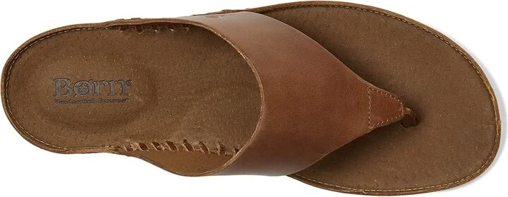 Born Edie Women's Sandals Brown/Syrup : 8 M (B), Leather/Suede - Image 2