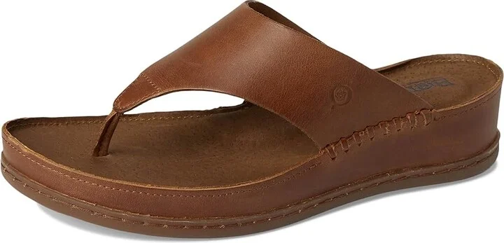 Born Edie Women's Sandals Brown/Syrup : 8 M (B), Leather/Suede - Image 5