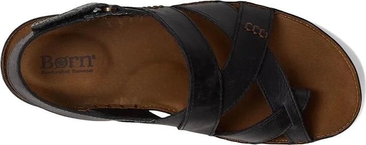 Born Eton Women's Pull-on Boots Black : 11 M (B), Leather - Image 2