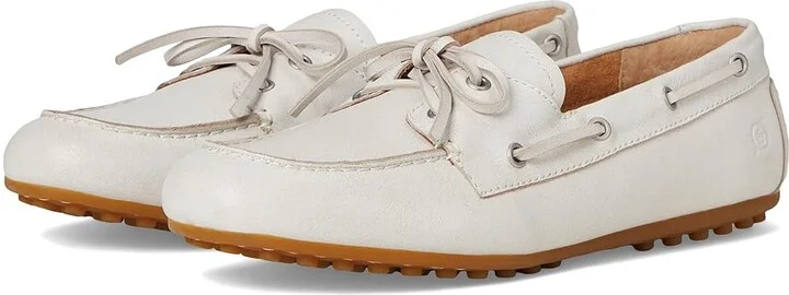 Born Faye Women's Flat Shoes White : 8.5 M (B), Leather