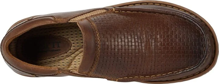 Born Gudmund Men's Shoes Brown Embossed Full Grain Leather : 8 M (D) - Image 2