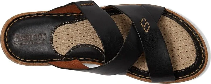 Born Hayka Women's Sandals Black : 10 M (B), Full Grain leather - Image 2