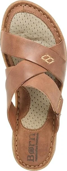 Born Hayka Women's Sandals Brown : 6 M (B), Full Grain leather - Image 2