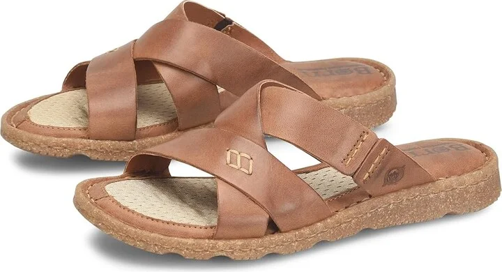 Born Hayka Women's Sandals Brown : 6 M (B), Full Grain leather