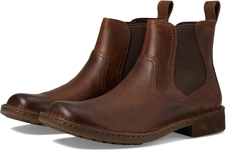 Born Hemlock Men's Pull-on Boots Brown Full Grain : 11 M (D), Full Grain leather/Leather