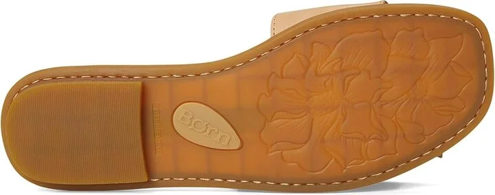 Born Hibiscus Women's Slide Shoes Light Gold (Panna Cotta) : 11 M (B), Leather - Image 3