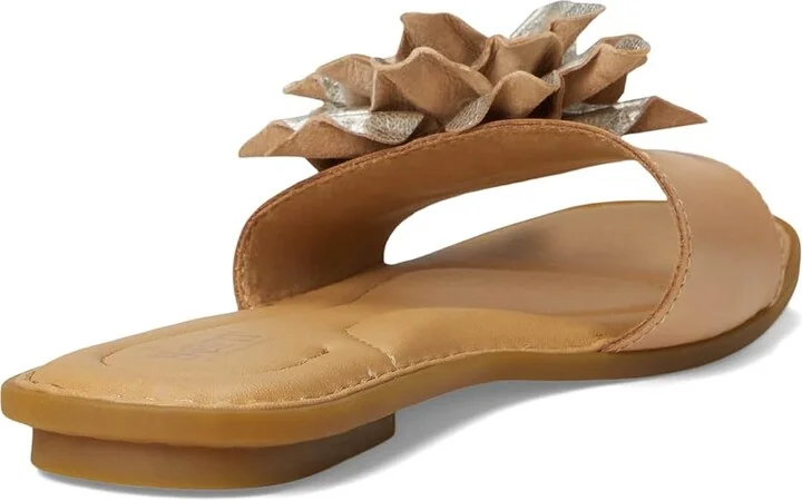 Born Hibiscus Women's Slide Shoes Light Gold (Panna Cotta) : 11 M (B), Leather - Image 4