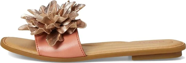 Born Hibiscus Women's Slide Shoes Rose Gold : 7 M (B), Leather - Image 6