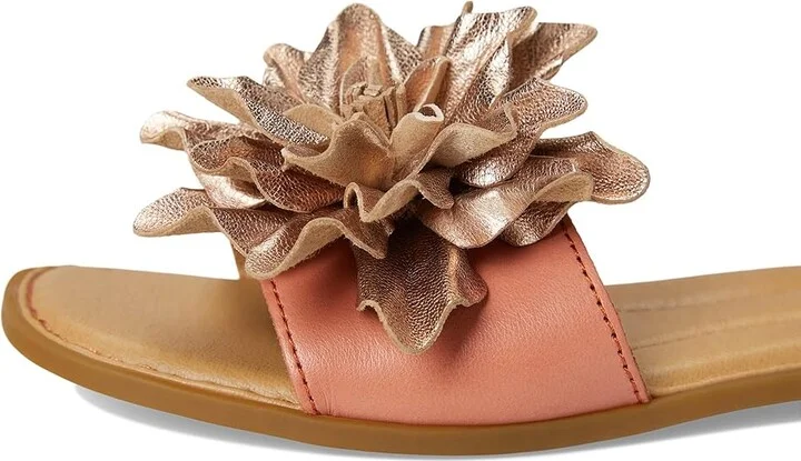 Born Hibiscus Women's Slide Shoes Rose Gold : 7 M (B), Leather - Image 7