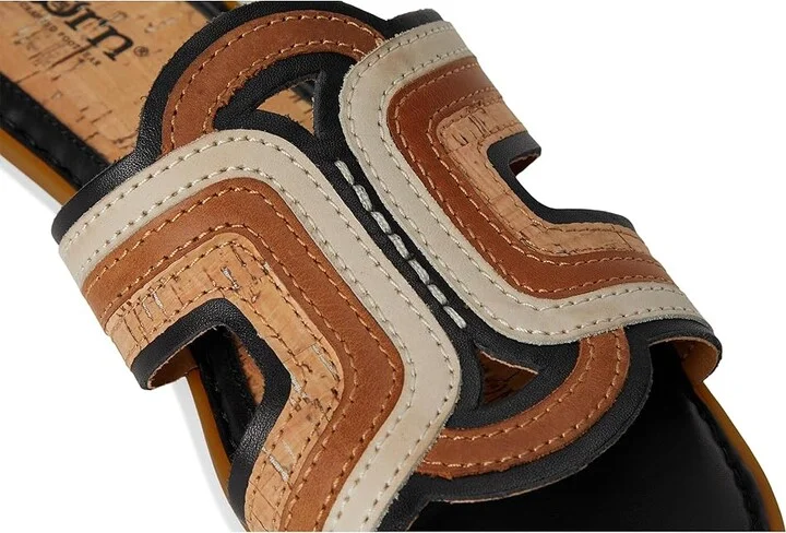 Born Hyannis Women's Sandals Black (Combo) : 6 M (B), Leather - Image 7