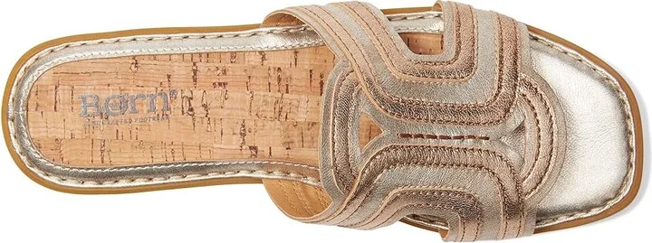 Born Hyannis Women's Sandals Light Gold (Combo) : 7 M (B), Leather - Image 2