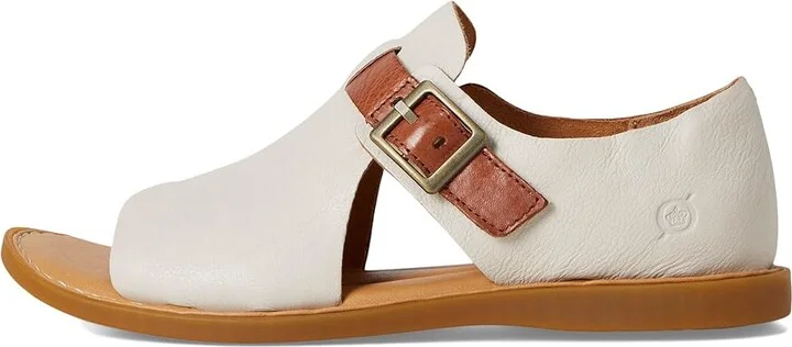 Born Ivey Women's Sandals White (Ivory/Luggage) : 10 M (B), Leather - Image 6