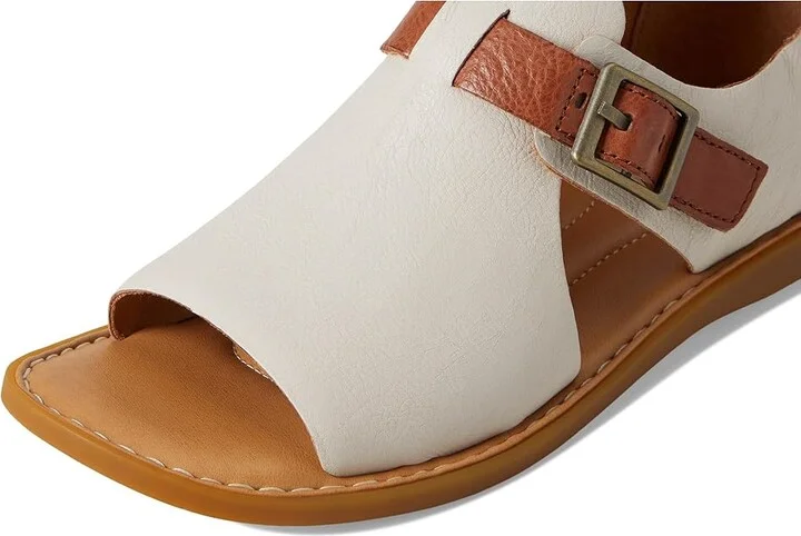 Born Ivey Women's Sandals White (Ivory/Luggage) : 10 M (B), Leather - Image 7