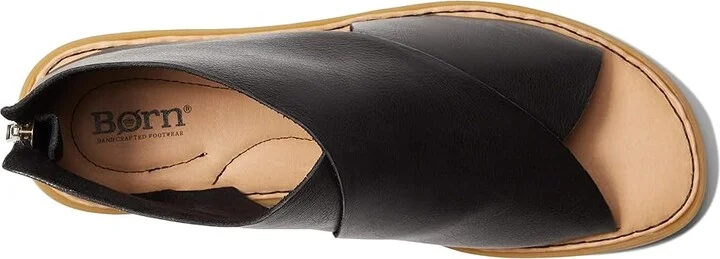 Born Iwa Women's Shoes Black/Natural : 6 M (B), Leather - Image 2
