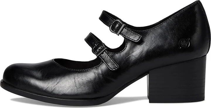 Born Karalee High Women's Heels Black : 8 M, Leather - Image 6
