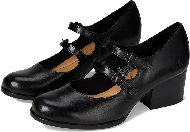 Born Karalee High Women's Heels Black : 8 M, Leather