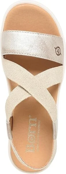 Born Kasady Women's Sandals Light Gold : 6 M (B), Leather/Rubber/Suede - Image 2