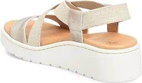Born Kasady Women's Sandals Light Gold : 6 M (B), Leather/Rubber/Suede - Image 5