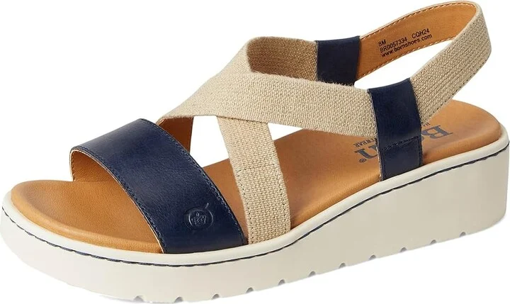Born Kasady Women's Sandals Navy/Indaco : 11 M (B), Leather/Textile - Image 5