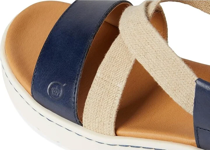 Born Kasady Women's Sandals Navy/Indaco : 11 M (B), Leather/Textile - Image 7