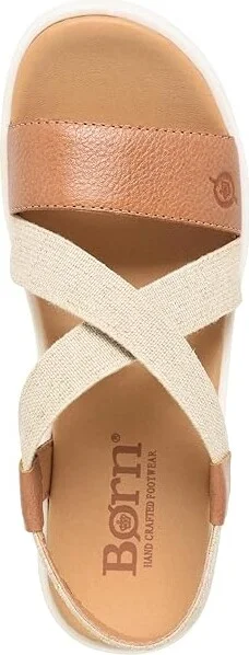 Born Kasady Women's Sandals Tan : 8 M (B), Leather/Rubber/Suede - Image 2