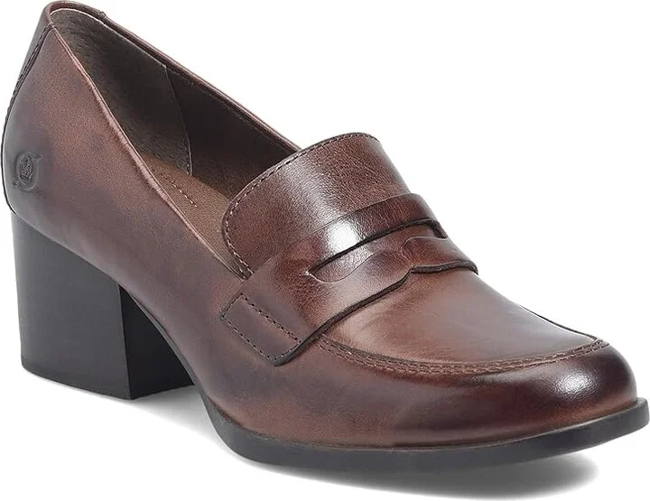 Born Kasi High Women's Heels Bark : 9.5 M, Leather/Rubber - Image 5