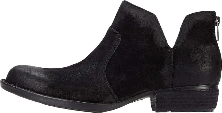 Born Kerri Women's Dress Zip Boots Black Distressed : 6.5 M (B), Leather - Image 6
