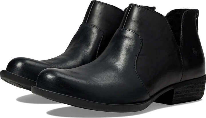 Born Kerri Women's Dress Zip Boots Black Full Grain Leather : 6 M (B)