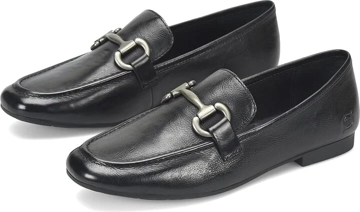 Born Leyla Women's Flat Shoes Black : 7.5 M, Leather/Rubber