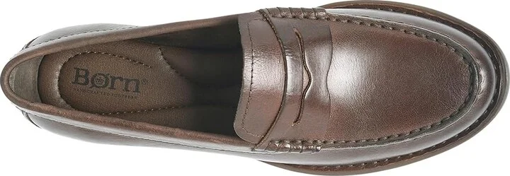 Born Macie Women's Flat Shoes Bark : 9.5 M, Leather - Image 2