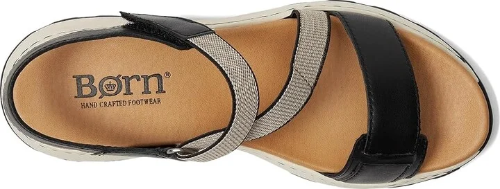 Born Mady Women's Sandals Black (Black/Beige) : 9 M (B), Leather/Rubber - Image 2