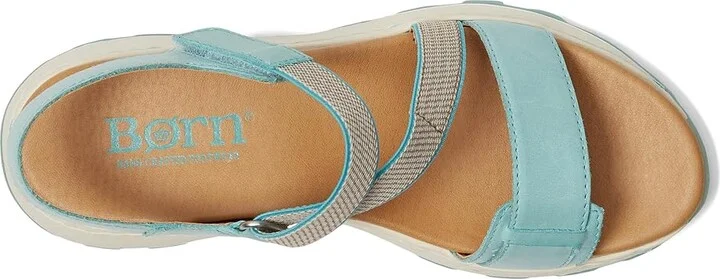 Born Mady Women's Sandals Turquoise : 8 M (B), Leather/Rubber - Image 2