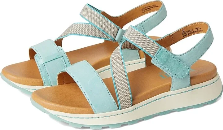 Born Mady Women's Sandals Turquoise : 8 M (B), Leather/Rubber