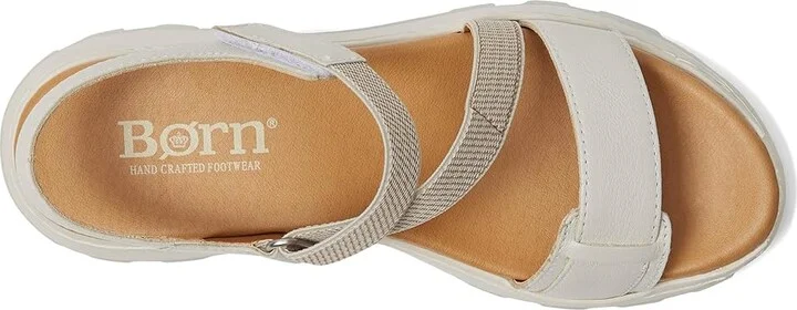 Born Mady Women's Sandals White (Sea Salt) : 8 M (B), Leather/Rubber - Image 2