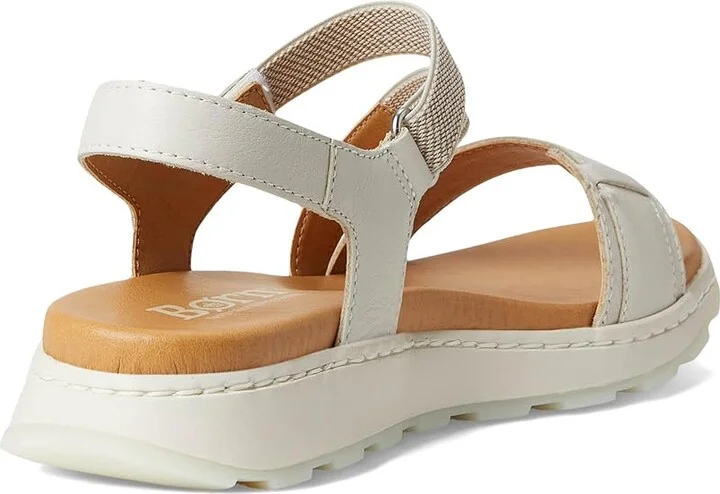 Born Mady Women's Sandals White (Sea Salt) : 8 M (B), Leather/Rubber - Image 4