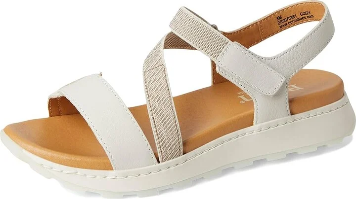 Born Mady Women's Sandals White (Sea Salt) : 8 M (B), Leather/Rubber - Image 5