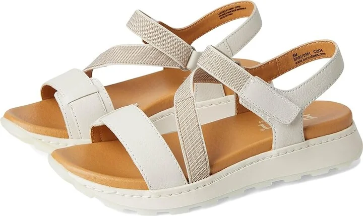 Born Mady Women's Sandals White (Sea Salt) : 8 M (B), Leather/Rubber