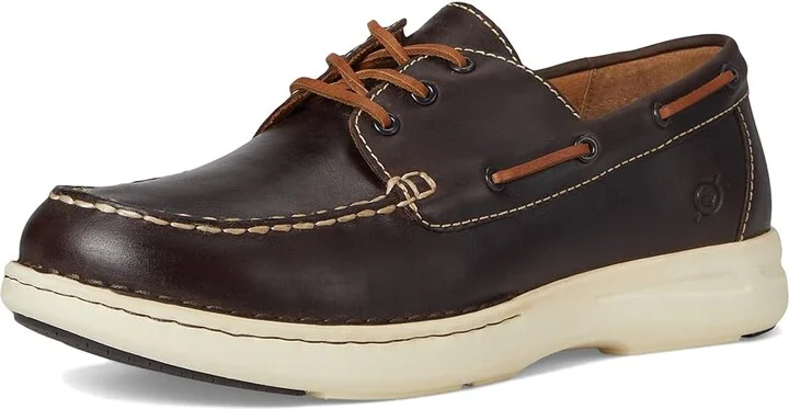 Born Mariner 3-Eye Men's Lace-up Boots Dark Brown : 11 M (D), Leather - Image 5