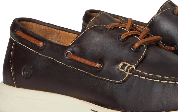 Born Mariner 3-Eye Men's Lace-up Boots Dark Brown : 11 M (D), Leather - Image 7