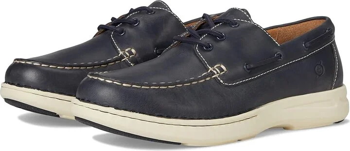 Born Mariner 3-Eye Men's Lace-up Boots Navy : 11.5 M (D), Leather
