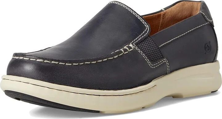 Born Mariner Slip-On Men's Lace-up Boots Navy : 8.5 M (D), Leather - Image 5