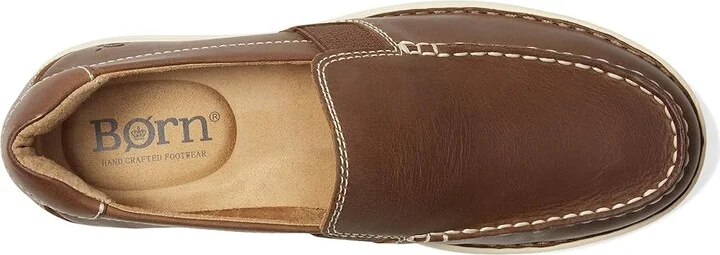 Born Mariner Slip-On Men's Lace-up Boots Tan : 12 M (D), Leather - Image 2