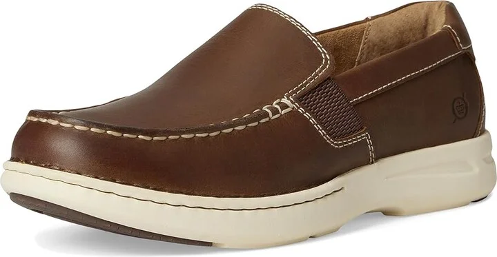 Born Mariner Slip-On Men's Lace-up Boots Tan : 12 M (D), Leather - Image 5
