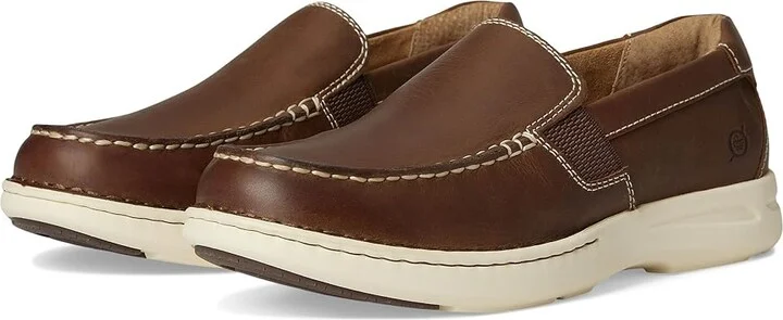 Born Mariner Slip-On Men's Lace-up Boots Tan : 12 M (D), Leather