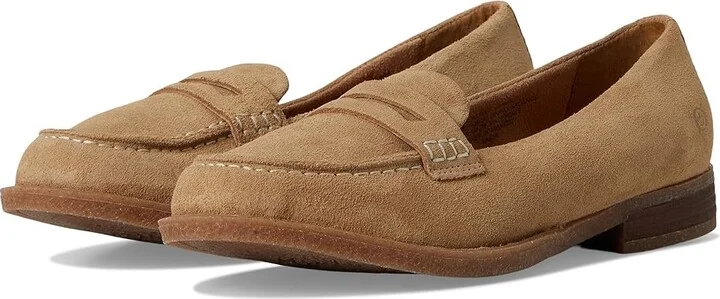 Born Marlo High Women's Heels Natural : 7.5 M, Leather/Rubber/Suede