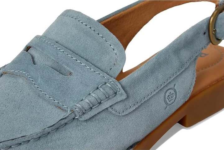 Born Marly Women's Shoes Light Blue : 7.5 M, Leather/Rubber/Suede - Image 7